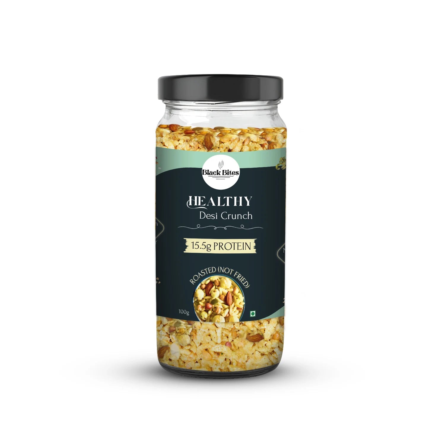 Healthy Desi Crunch Namkeen | No Palm Oil | Roasted Not Fried | High Protein