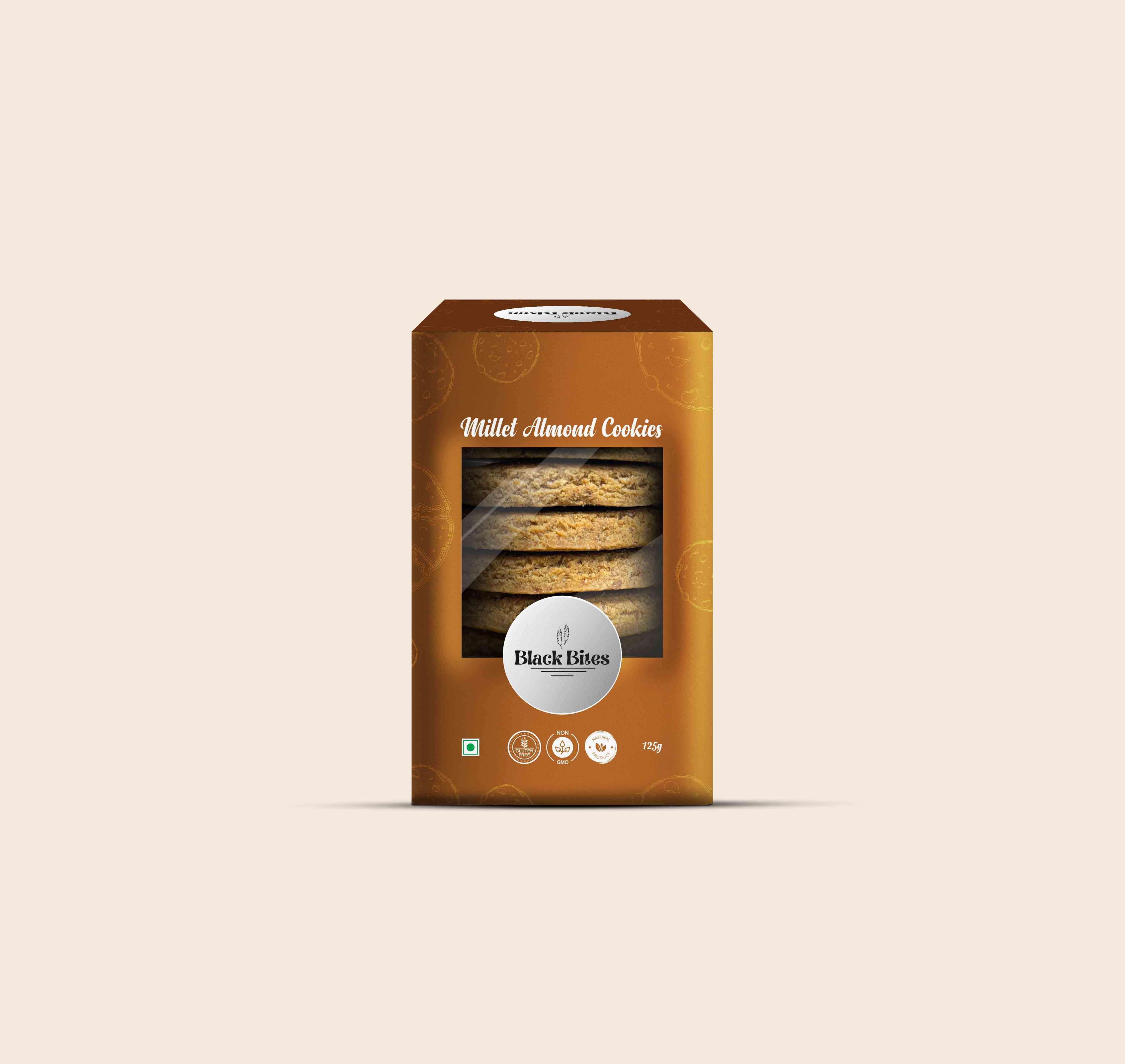 Millet Almond Cookies - BlackBites